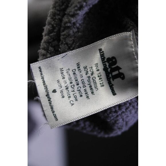 All Things Fabulous Womens  Drawstring Cropped Jogger Pants Brown Cotton Large - Picture 5 of 5